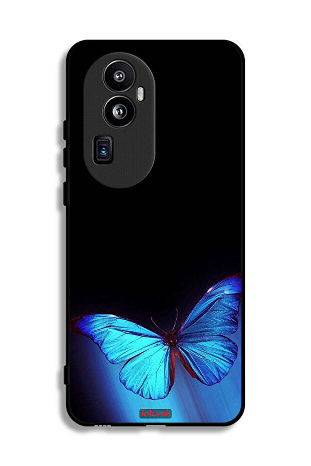 غطاء حماية لهاتف Oppo Reno10 Pro Plus بتصميم فراشة