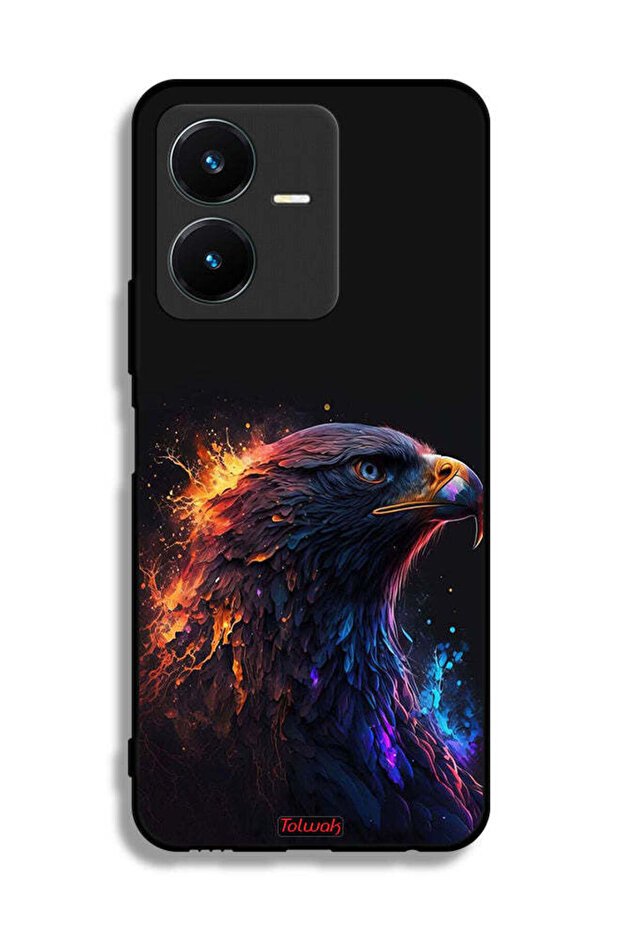 غطاء حماية لهاتف Vivo Y22 بتصميم النسر