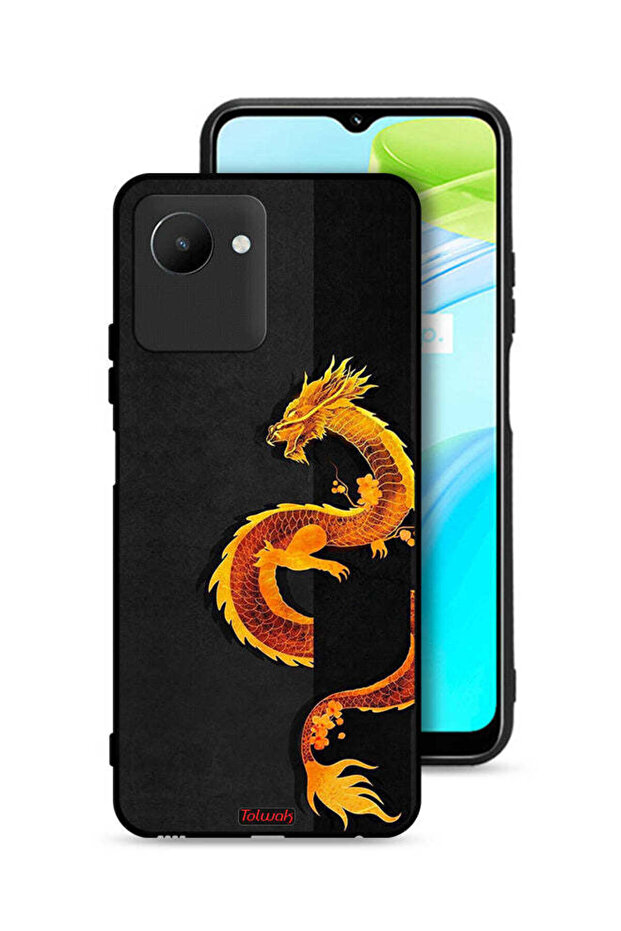 غطاء حماية لهاتف Realme C30s - فن التنين