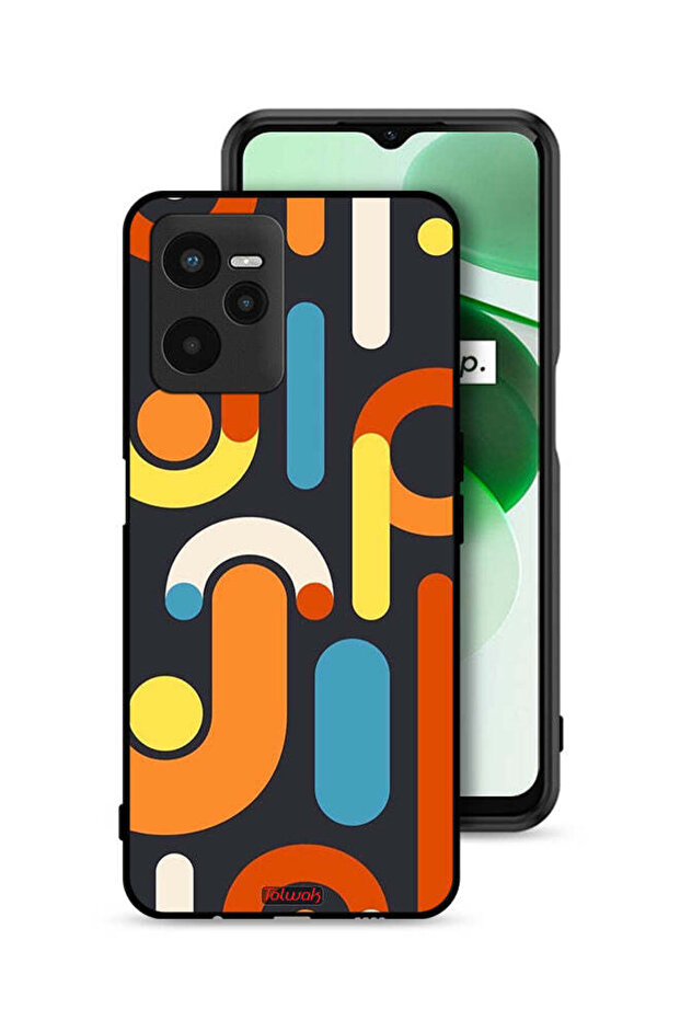 Realme C35 Protective Case Cover Pattern - 1