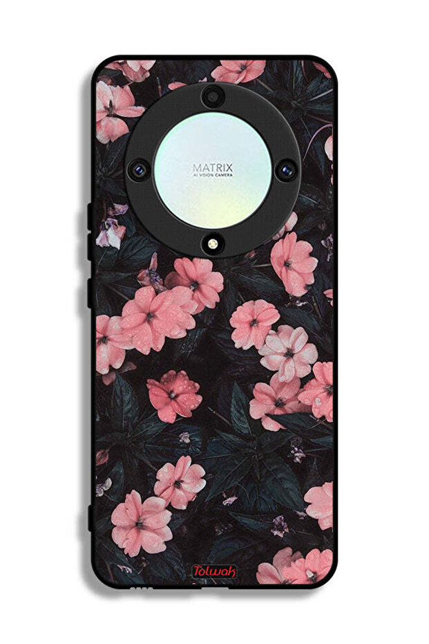 Honor X9a Protective Case Cover Peach Small Roses