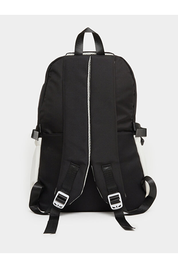 حقيبة ظهر ملونة مع جيوب خارجية شفافة - 2