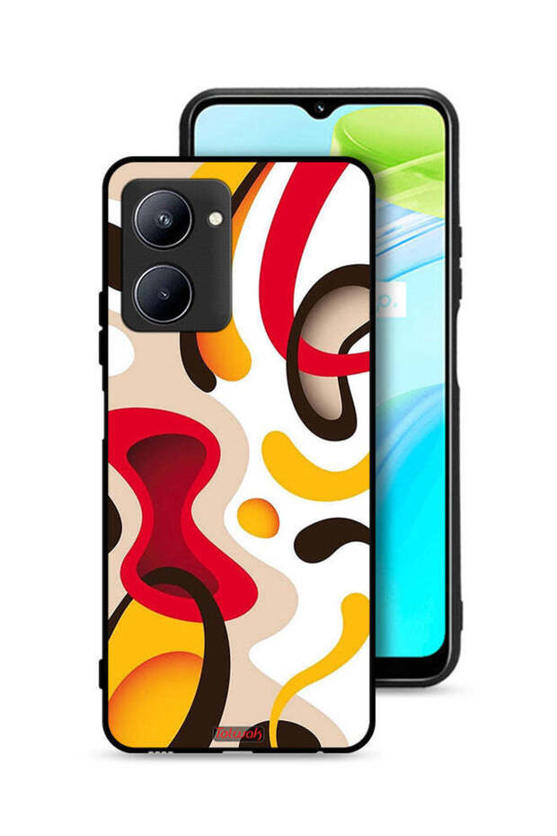 غطاء حماية بنمط لهاتف Realme C33 - 1