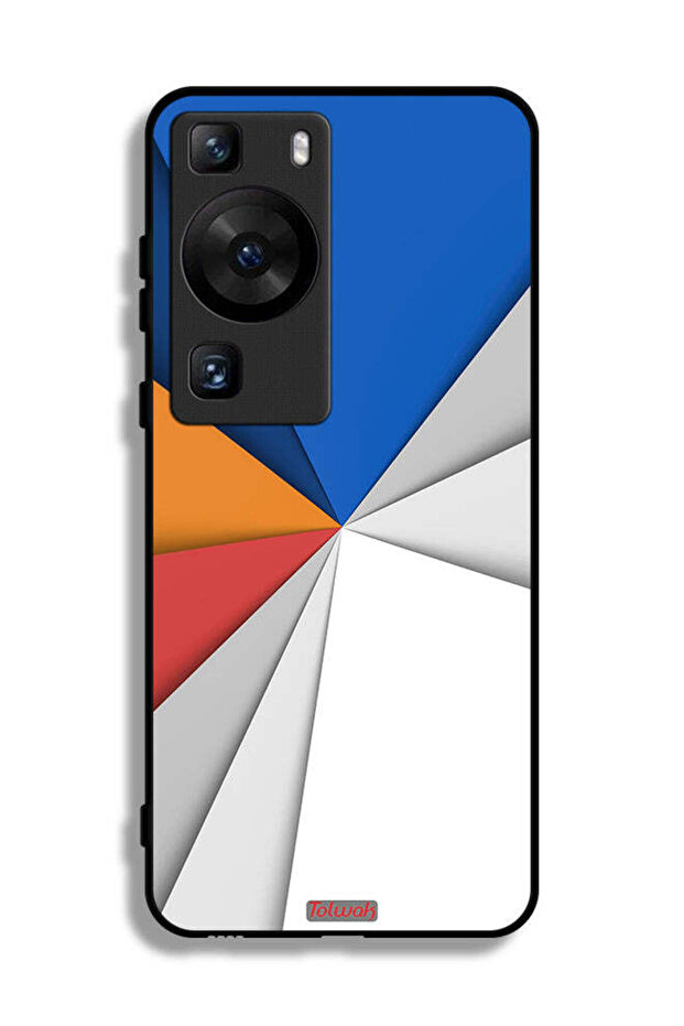 غطاء حماية لهاتف Huawei P60 Pro مصنوع من مادة مطابقة للفن التجريدي