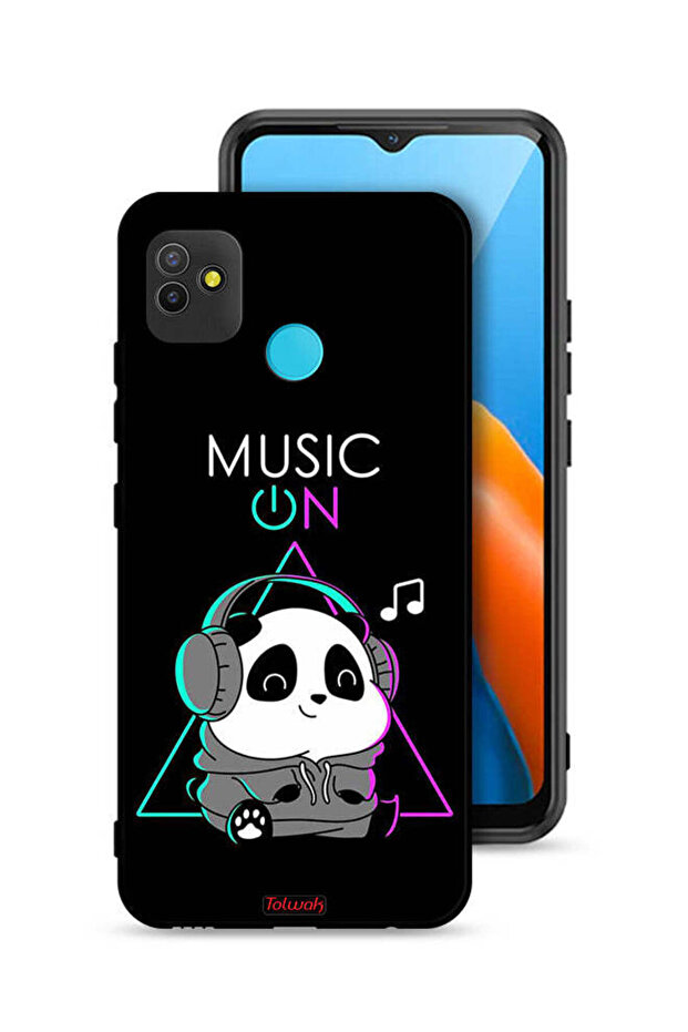 Tecno Pop 5 Protective Case Cover Music On Panda