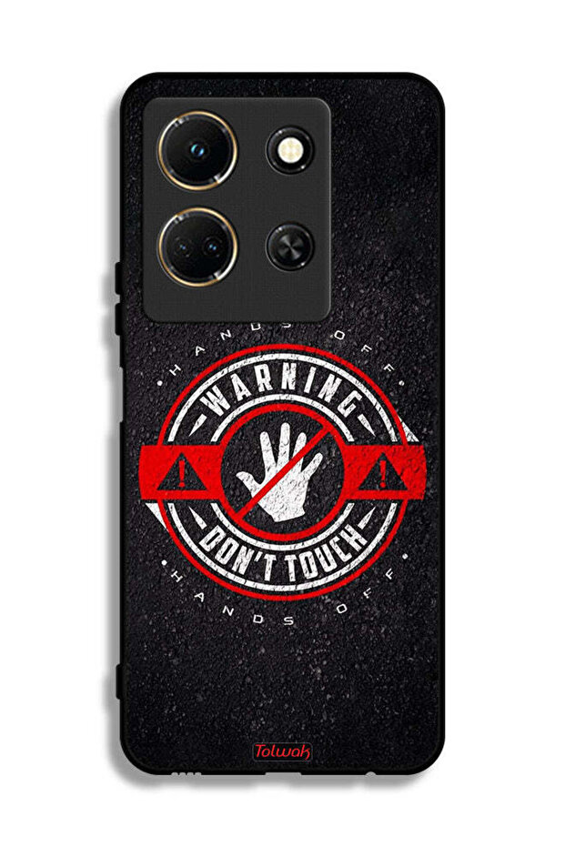 Infinix Note 30 Protective Case Cover Warning Do Not Touch