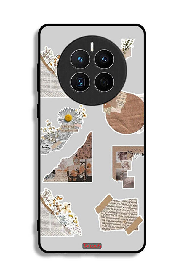 Huawei Mate 50E Protective Case Cover Pieces Of Paper Stickers