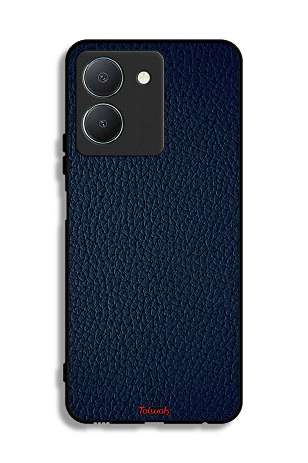 غطاء حماية جلدي بنمط لهاتف Vivo Y36 5G