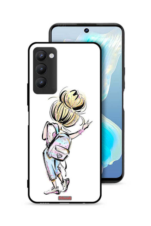Tecno Camon 18 Protective Case Cover Back To School Girl Art