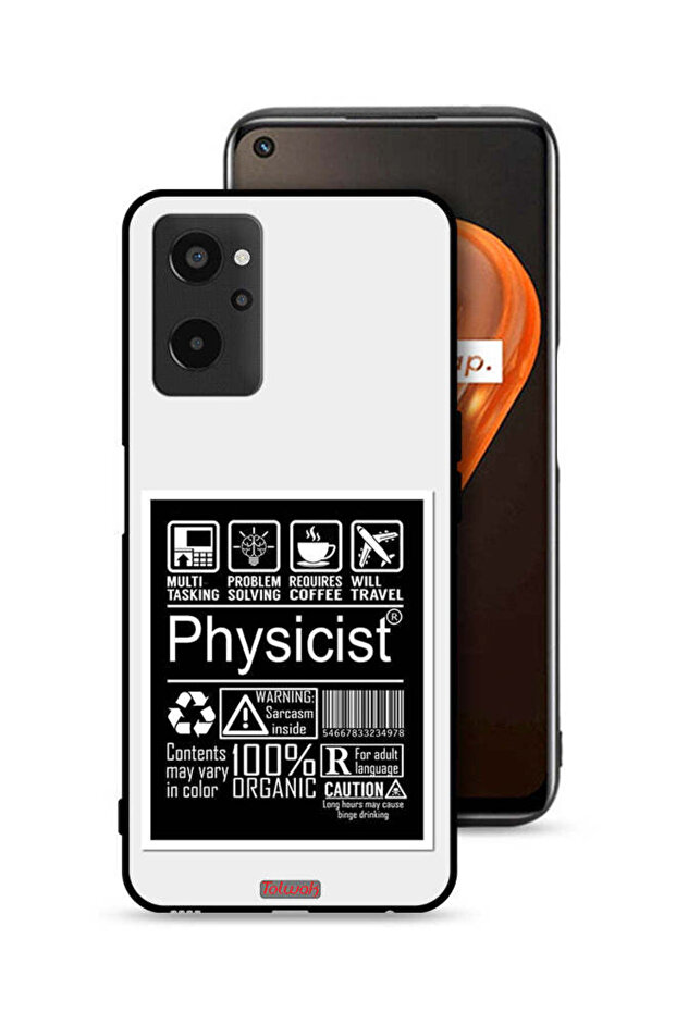 غطاء حماية لهاتف Realme 9i 4G بملصق فيزيائي