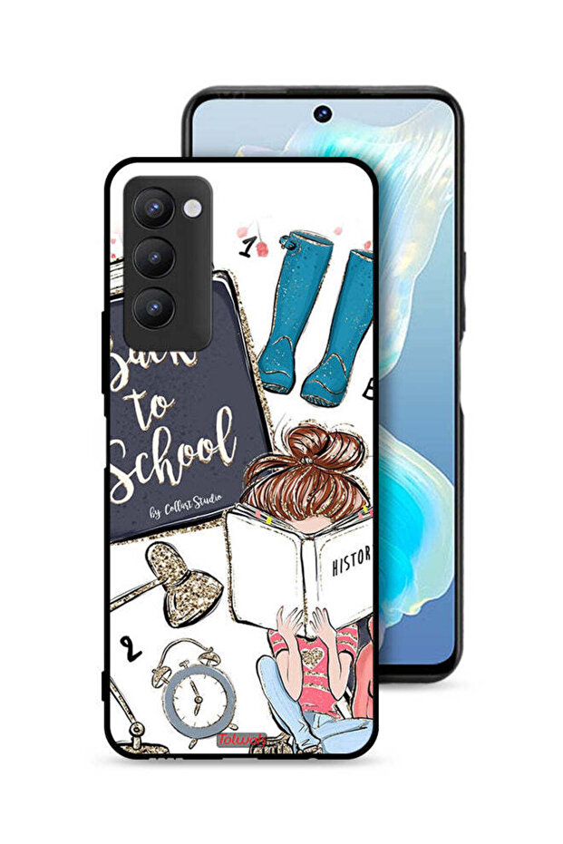 Tecno Camon 18P Protective Case Cover Back To School Girl Reading History