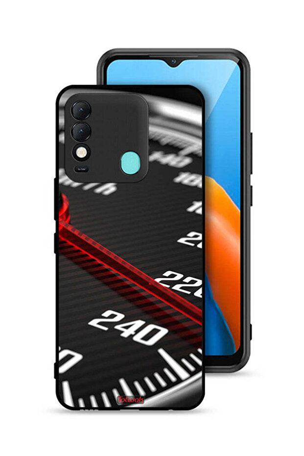 غطاء حماية لجهاز Tecno Spark 8 مع عداد السرعة