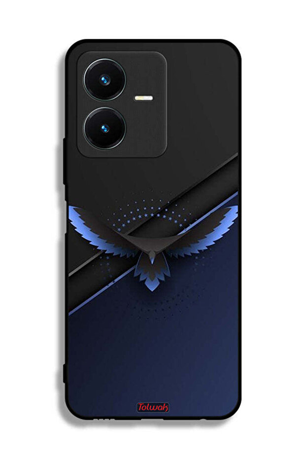 غطاء حماية Vivo Y22 بتصميم نسر فني تجريدي رقمي