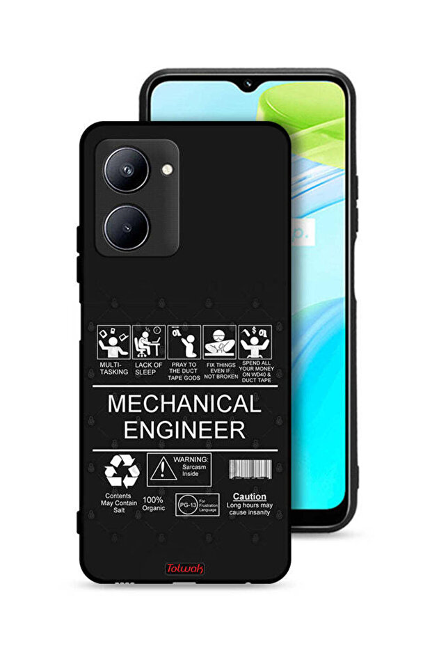 غطاء حماية Realme C33 - ملصق المهندس الميكانيكي