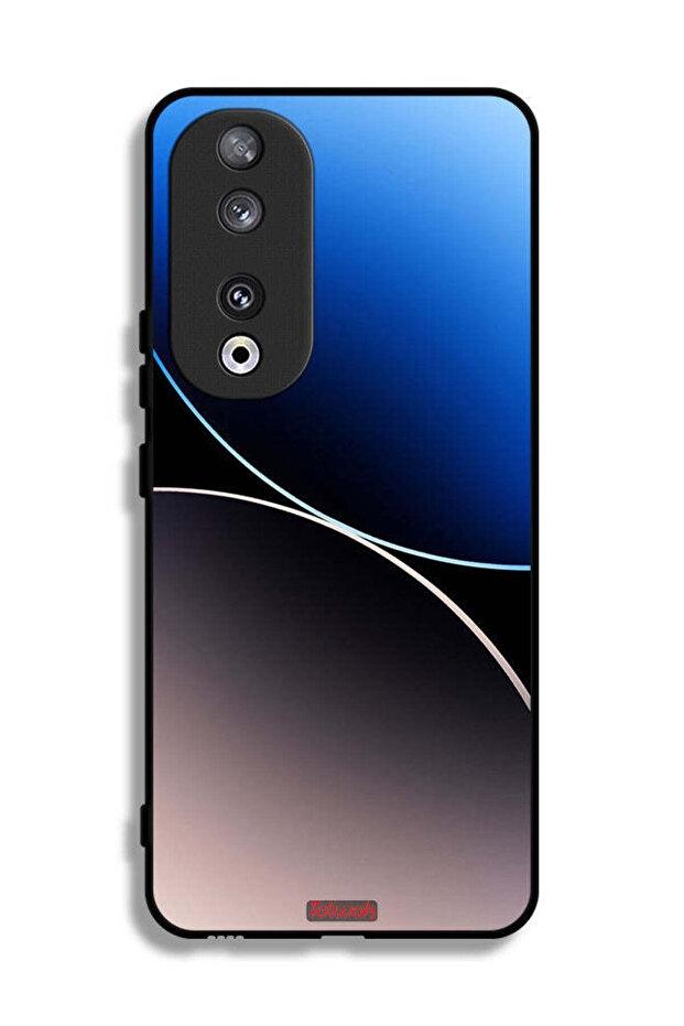 غطاء حماية لهاتف Honor 90 بنمط خطوط منحنية