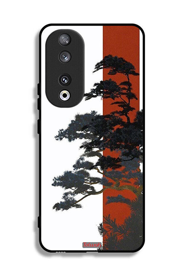 غطاء حماية لهاتف Honor 90 بتصميم شجرة