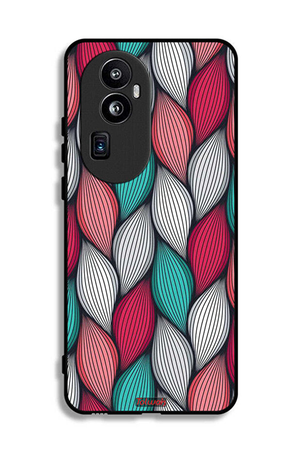 غطاء حماية لهاتف Oppo Reno10 Pro Plus بنقشة ريشة