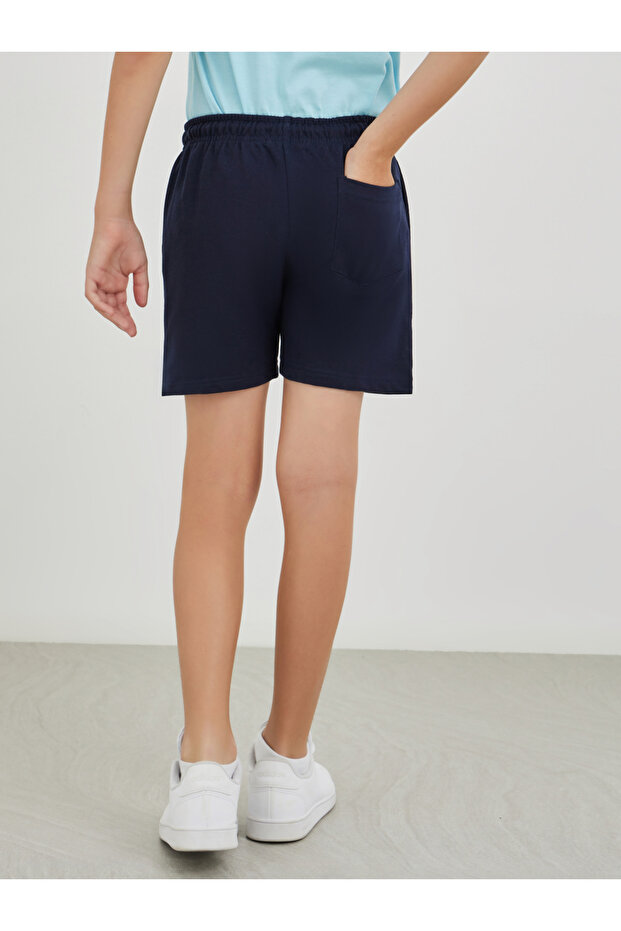 Solid Shorts with Drawstring - 4