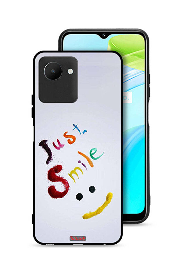 غطاء حماية لهاتف Realme C30s - ابتسم فقط