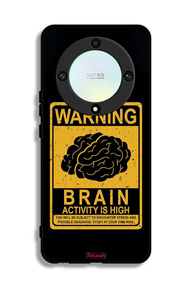 Honor X9a Protective Case Cover Warning Brain Activity Is High