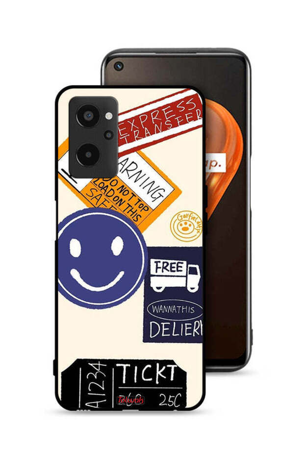 غطاء حماية لهاتف Realme 9i 4G مع ملصق نقل سريع مجاني