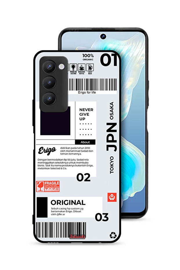 غطاء حماية لهاتف Tecno Camon 18P - ملصق ياباني