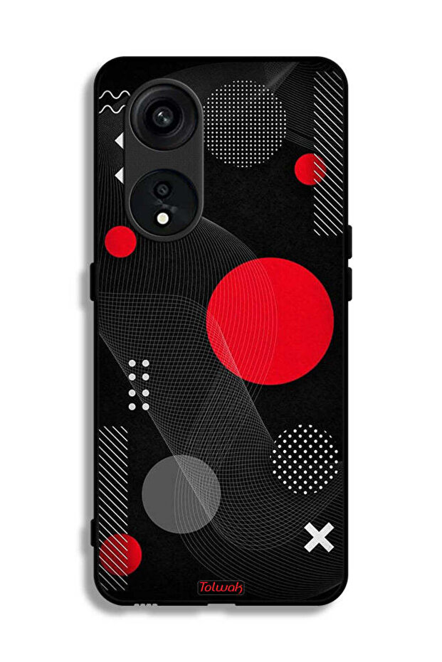 Oppo Reno 8T 5G Protective Case Cover Round And Cross Shape Pattern