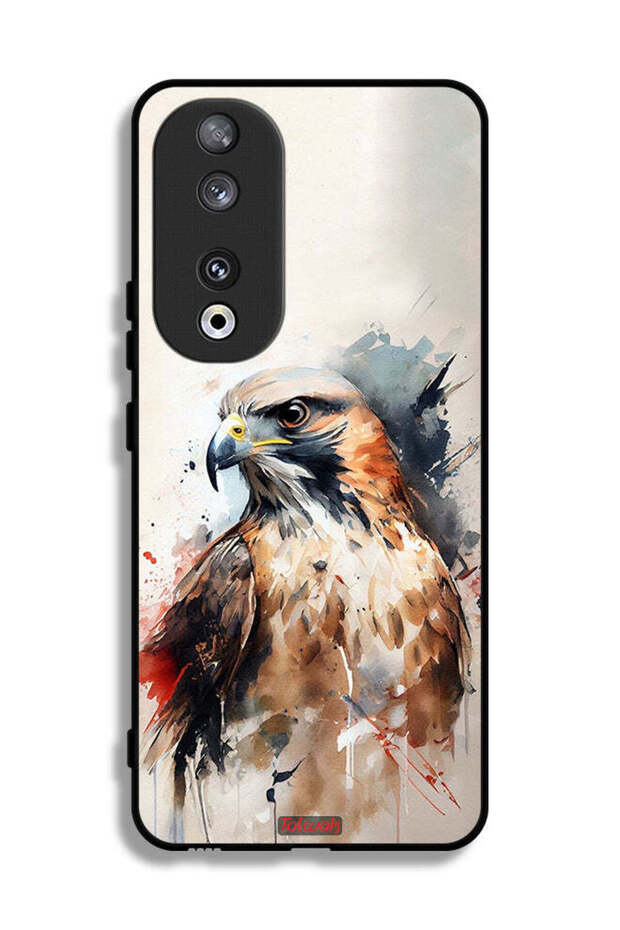 غطاء حماية لهاتف Honor 90 بتصميم فن النسر التجريدي