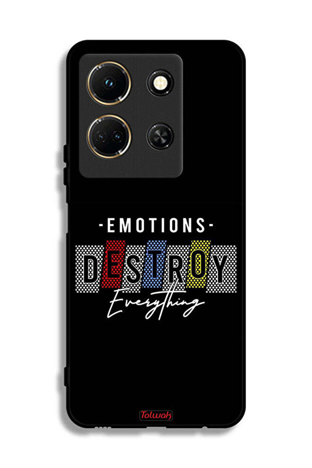 Infinix Note 30 Protective Case Cover Emotions Destroy Everything