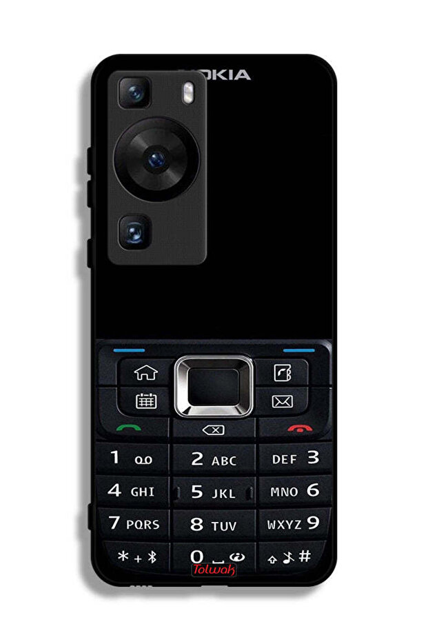 غطاء حماية لهاتف هواوي P60 Pro بنمط هاتف قديم
