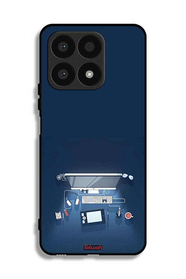 غطاء حماية لجهاز Honor X8a - فن مكتب الكمبيوتر