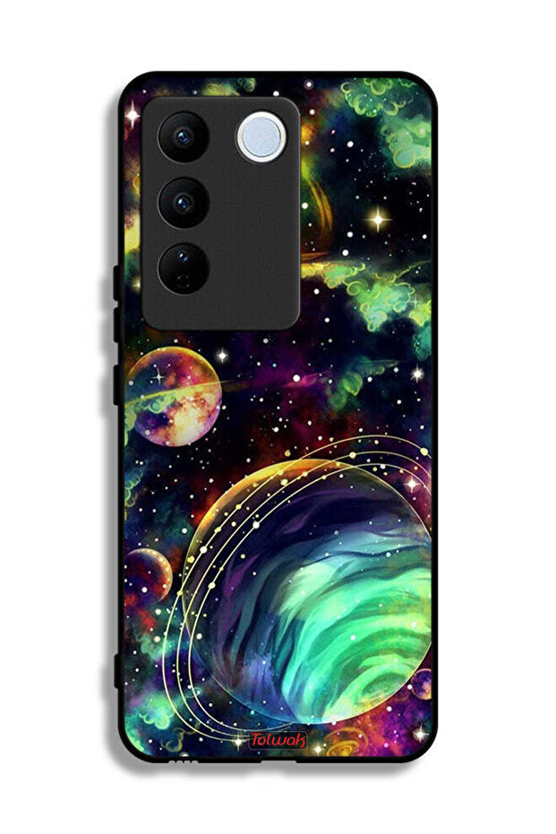 غطاء حماية لجهاز Vivo S16e بتصميم الكواكب