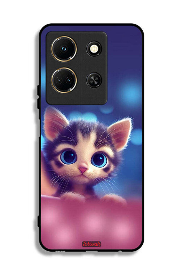 غطاء حماية لجهاز Infinix Note 30 بتصميم قطة صغيرة