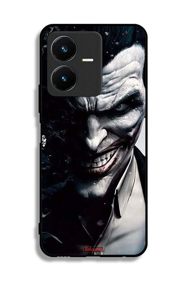 غطاء حماية Vivo Y22s بتصميم نصف وجه الجوكر