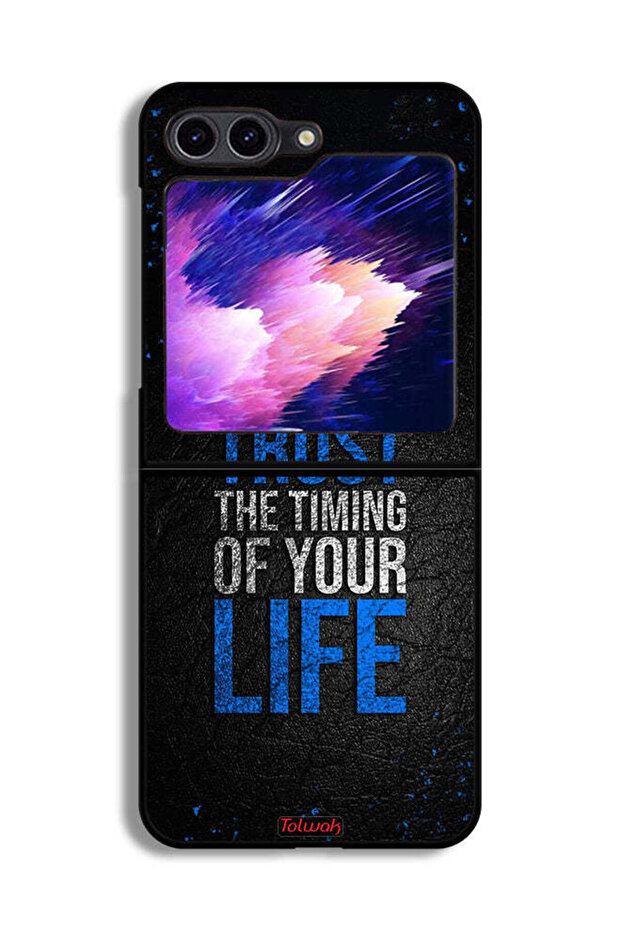 Samsung Galaxy Z Flip6 Protective Case Cover Trust The Timing Of Your Life