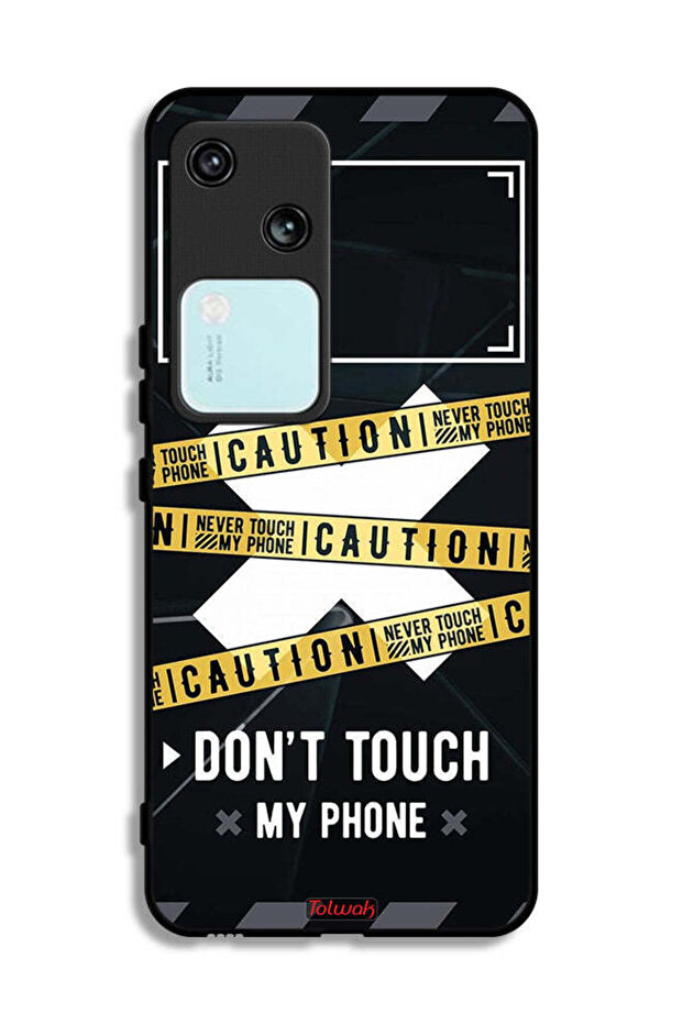 Vivo S18 5G Protective Case Cover Caution Never Touch My Phone
