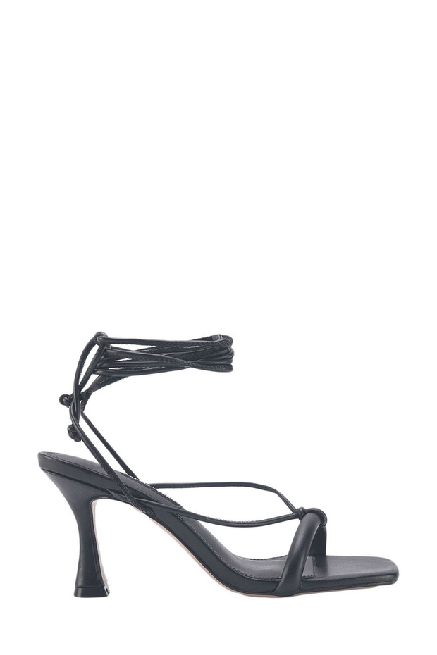 Pemres 3Fx Black Women's Heeled Sandals