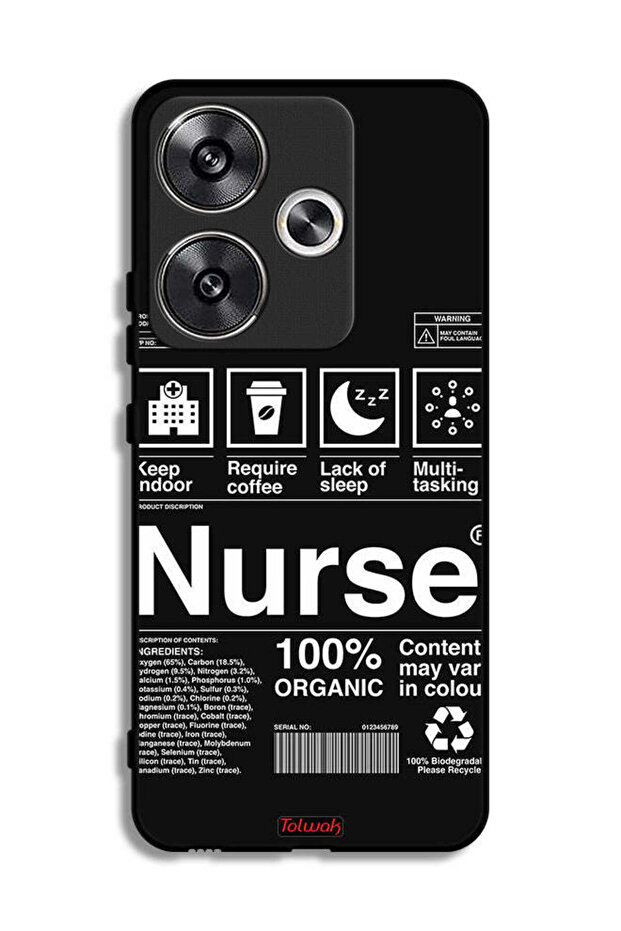Xiaomi Poco F6 5G Protective Case Cover Nurse Sticker