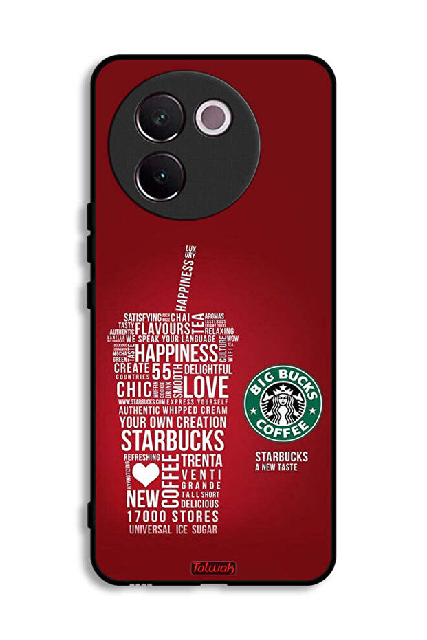Vivo V30e 5G Protective Case Cover Coffee Sticker