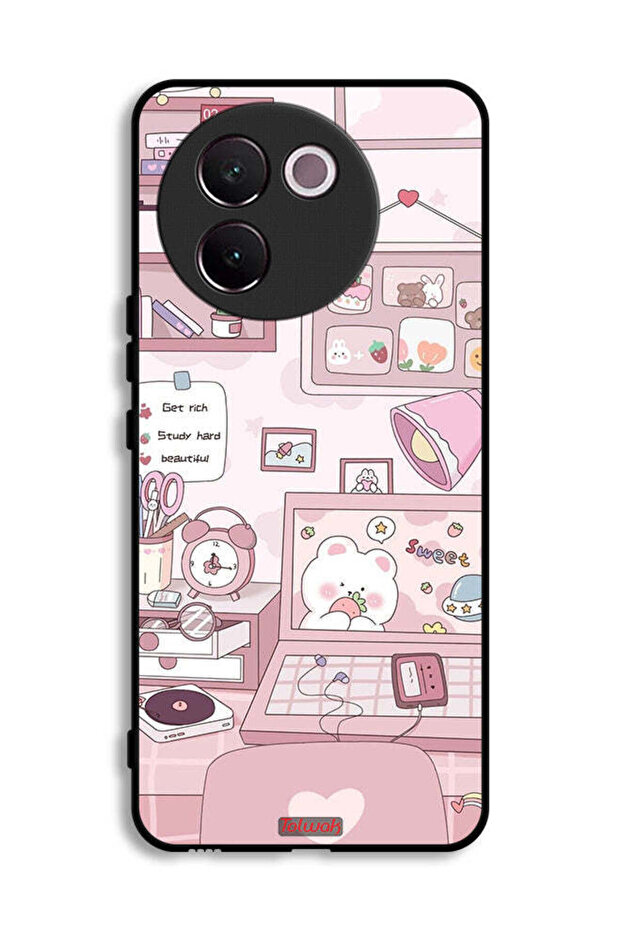 Vivo V30e 5G Protective Case Cover Get Rich Study Hard