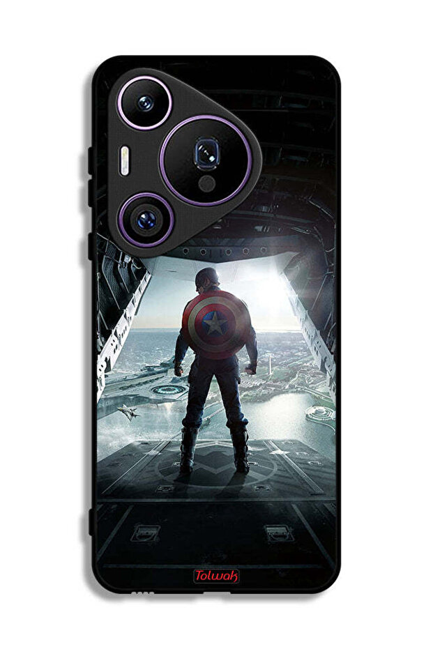 Huawei Pura 70 Pro Protective Case Cover Portrait Display Captain America