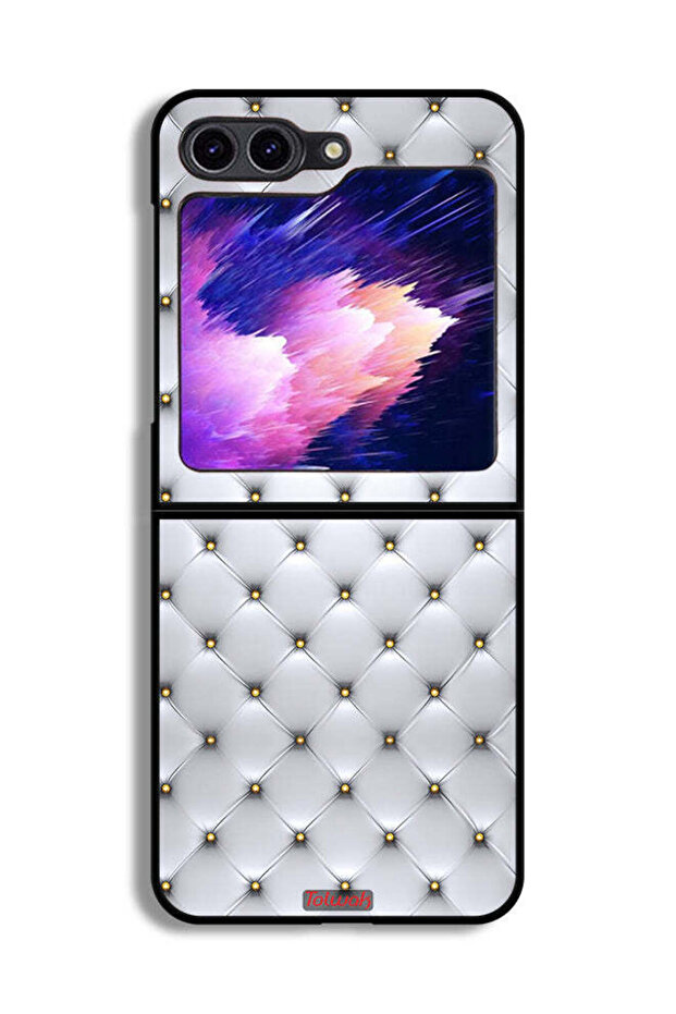 غطاء حماية لهاتف Samsung Galaxy Z Flip6 مطبوع عليه دبابيس على القماش