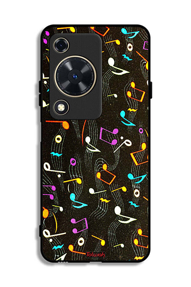 Huawei nova Y72 Protective Case Cover Music Fabric Pattern