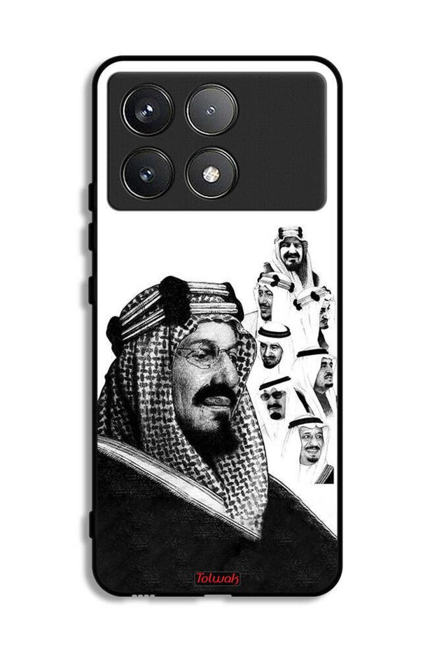 Xiaomi Poco F6 Pro Protective Case Cover Kings Of Saudi Arabia BW Poster Art