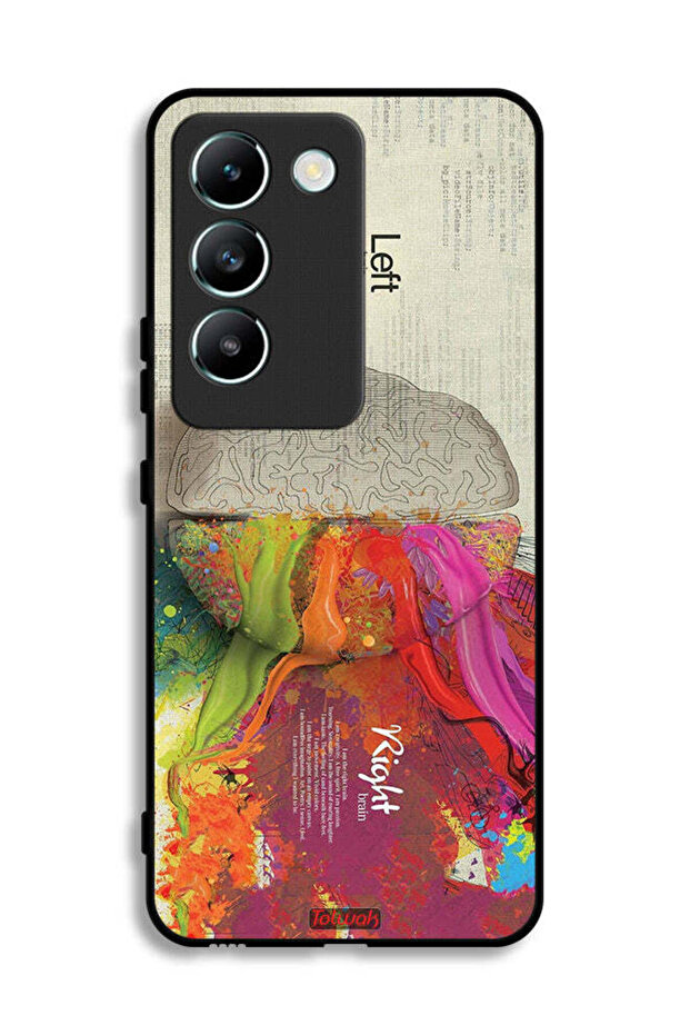 Vivo V30 Lite 4G Protective Case Cover Abstract Brain Science Artwork