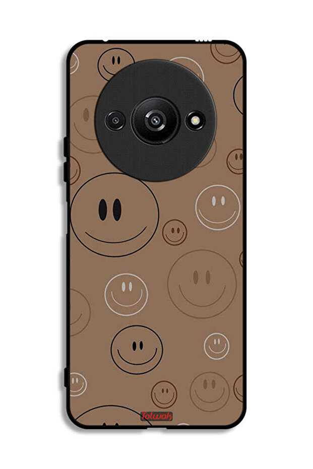 Xiaomi Redmi A3 4G Protective Case Cover Smiley Faces Pattern