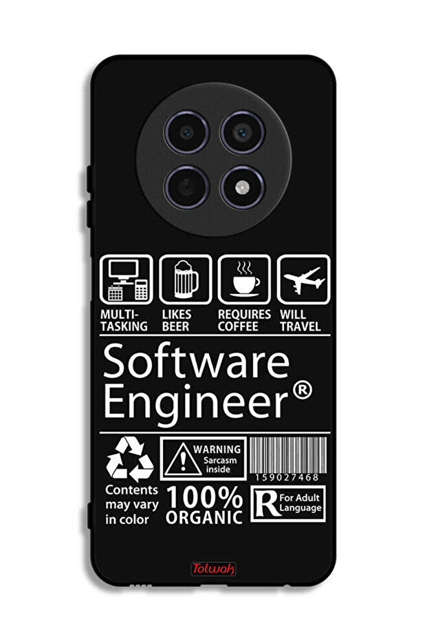 غطاء حماية لهاتف Realme 12x 5G، ملصق مهندس برمجيات