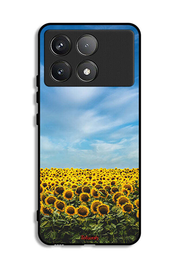Xiaomi Poco F6 Pro Protective Case Cover Sunflowers Under The Sky