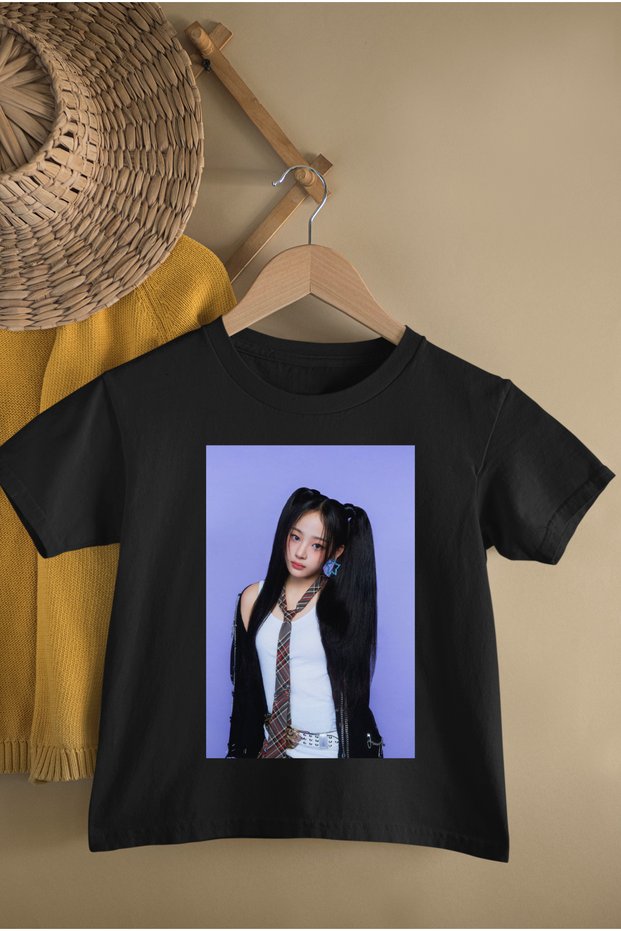 New Jeans Girls Printed Cotton Short Sleeve Youth and Children Tshirt