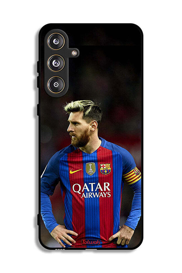 غطاء حماية لهاتف سامسونج جالاكسي M55 5G ميسي برشلونة